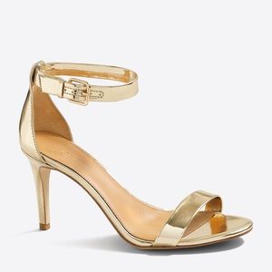 J.Crew Factory Metallic Heeled Sandal